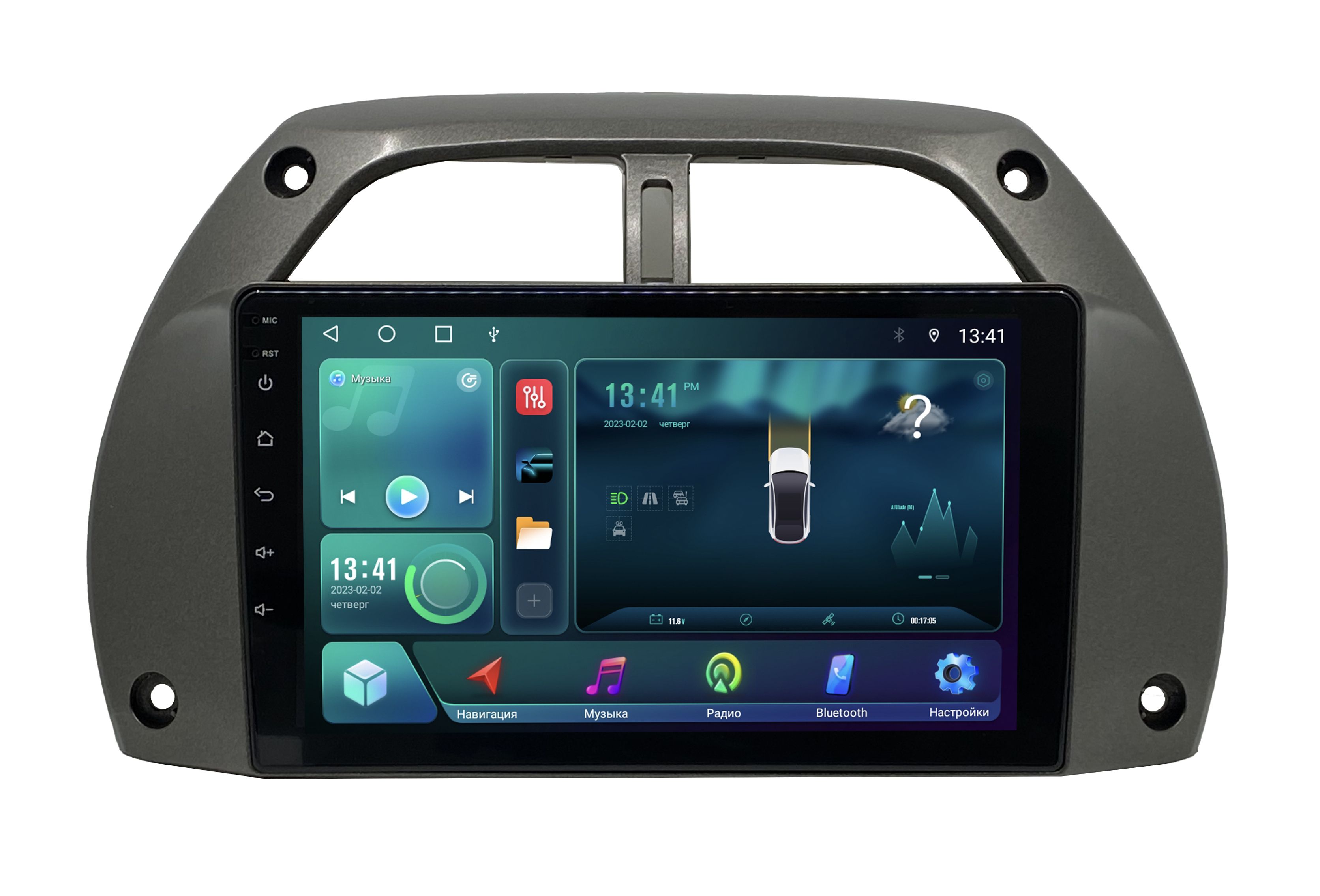 Штатная магнитола ANDROID Toyota RAV4 II - 2000-2003 Android 12 8128 GB Мультируль 3888700₽