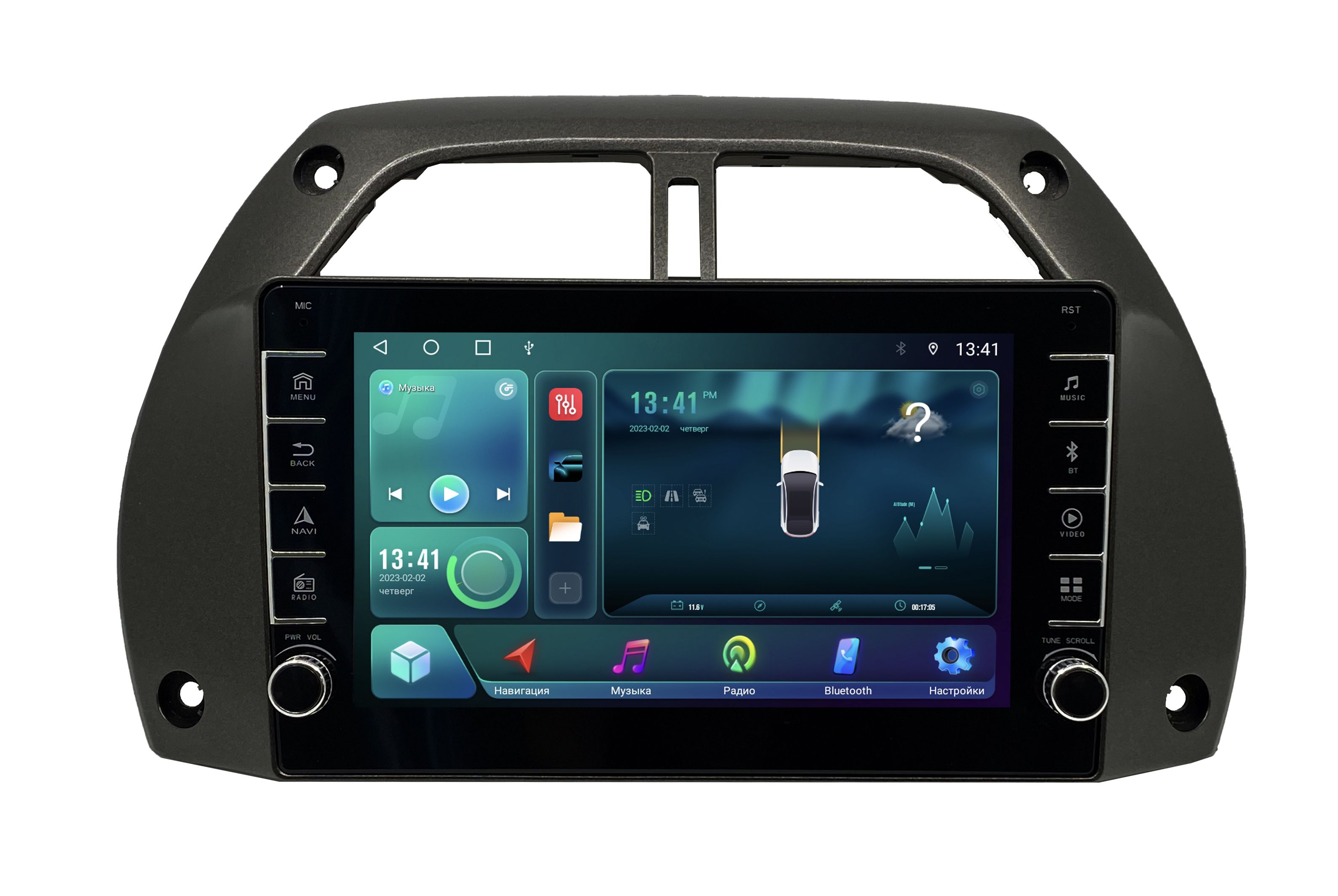 Штатная магнитола ANDROID Toyota RAV4 II - 2000-2003 Android 12 232 GB с крутилками 2055400₽