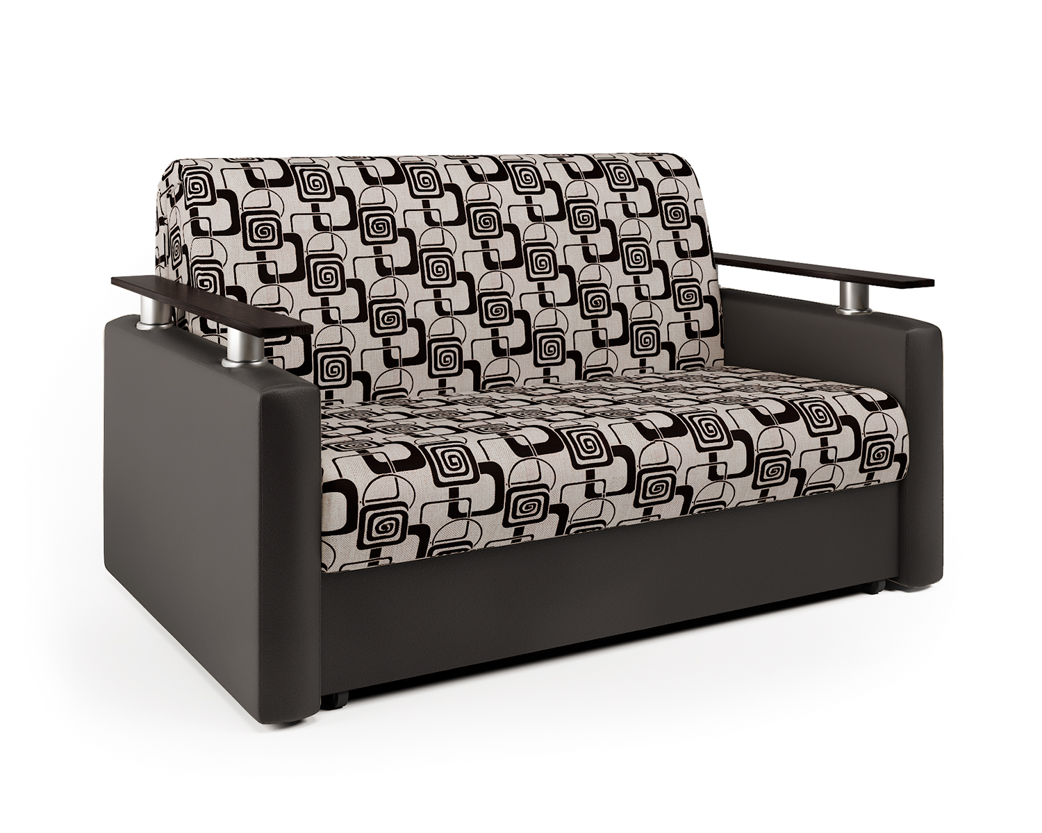 Диван-кровать Шарм-Дизайн Шарм 100, шоколад/ромб