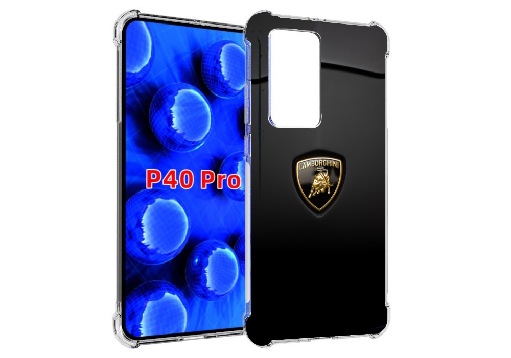 

Чехол MyPads lamborghini ламба 3 для Huawei P40 Pro противоударный, Прозрачный, Tocco