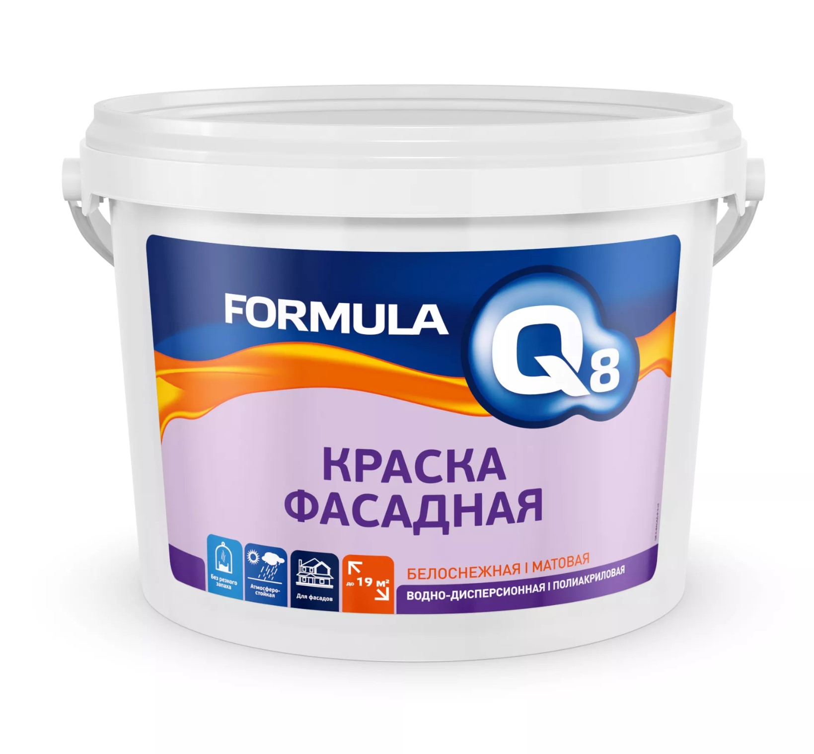 фото Краска в/д фасадная 13 кг "formula q8"