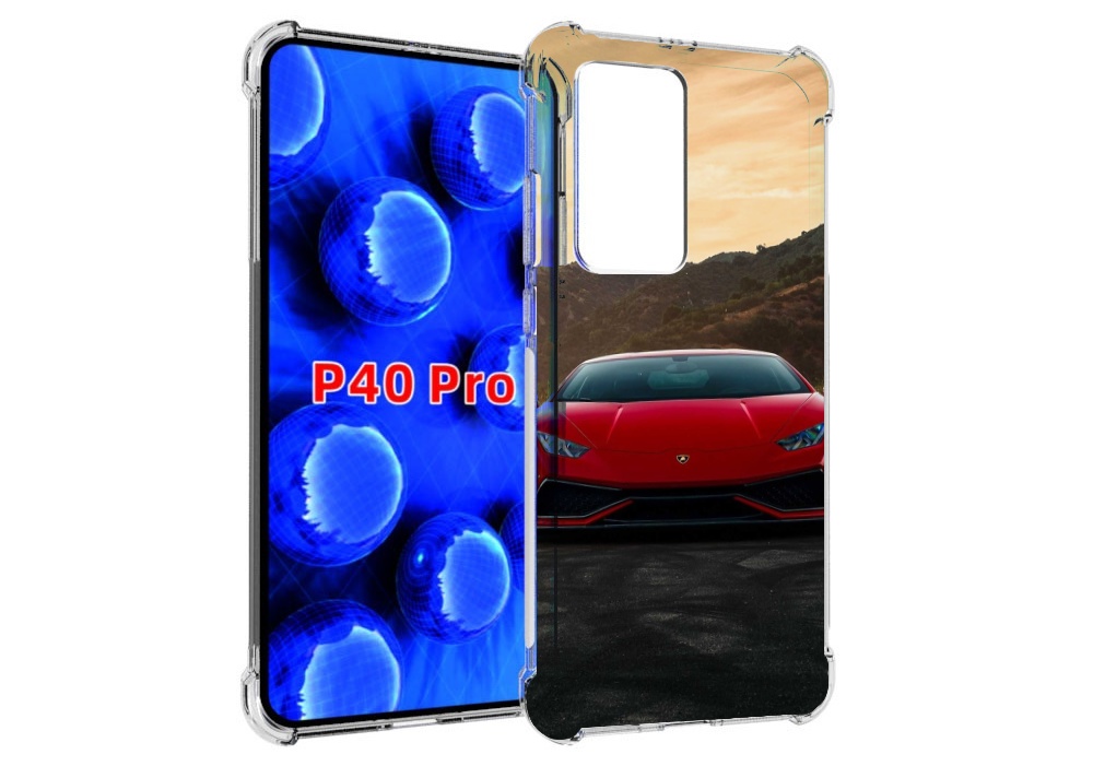 

Чехол MyPads lamborghini ламборгини 1 мужской для Huawei P40 Pro противоударный, Прозрачный, Tocco