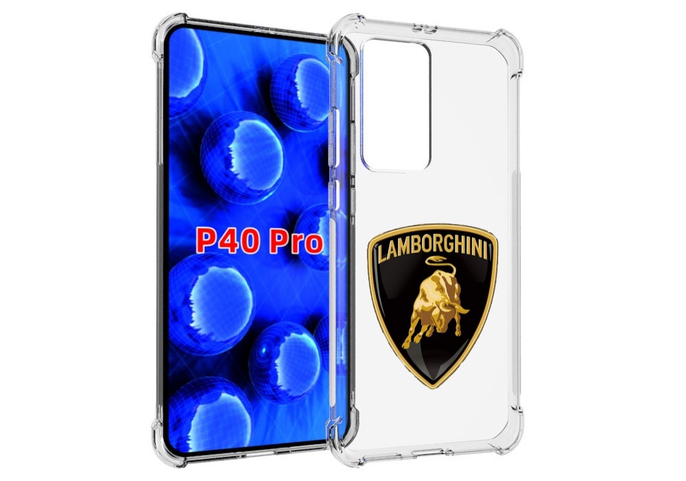 Чехол MyPads lamborghini-ламборгини-2 для Huawei P40 Pro противоударный