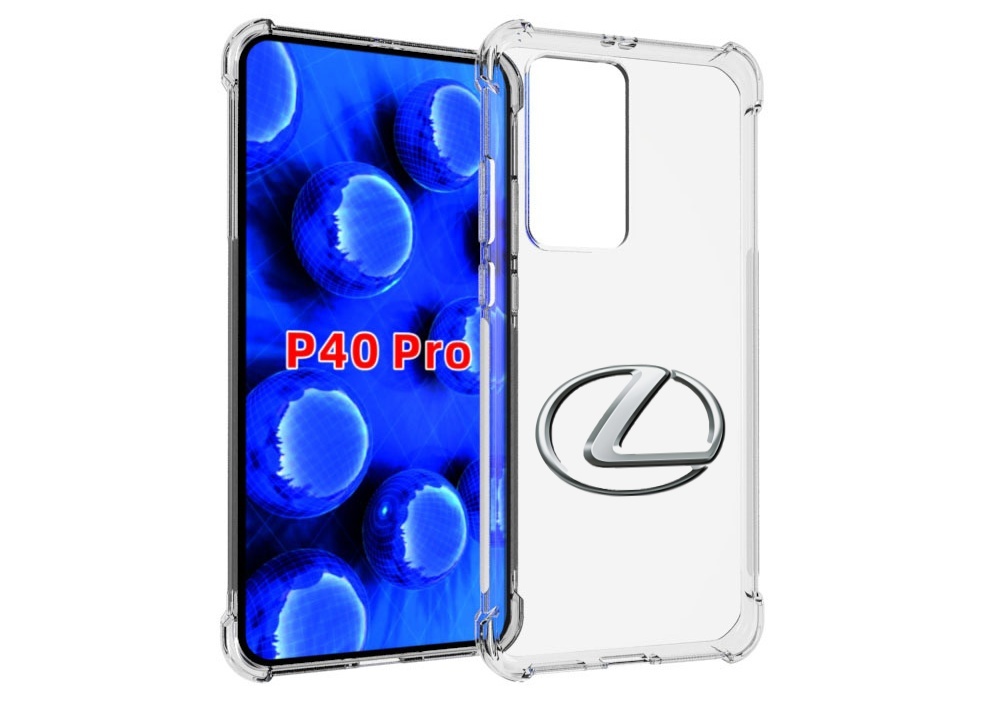 Чехол MyPads lexus-лексус-5 мужской для Huawei P40 Pro противоударный