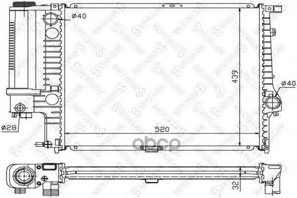 

10-25024-Sx_Радиатор Системы Охлаждения Bmw E34 1.8I-2.5I 88>