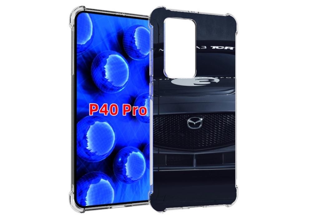 Чехол MyPads mazda мазда 3 для Huawei P40 Pro противоударный