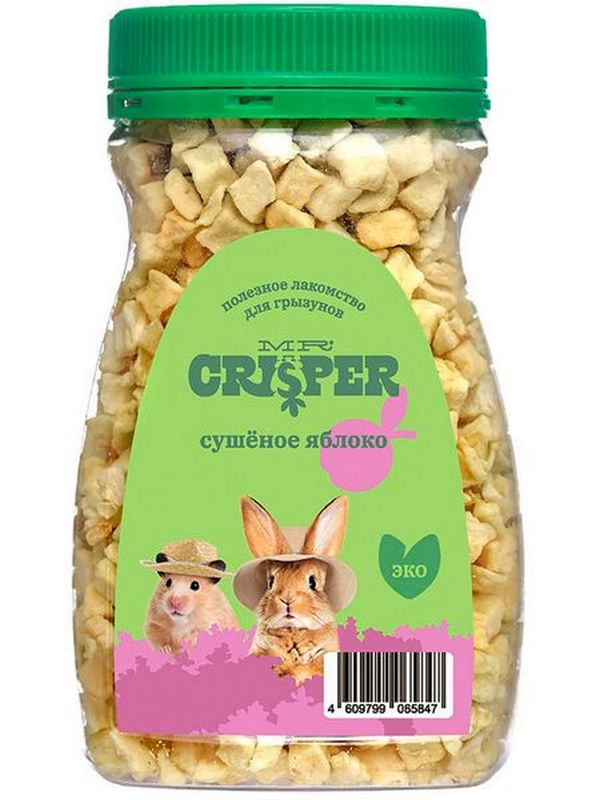 

Лакомство для грызунов Mr.Crisper Сушеное яблоко, 120 г