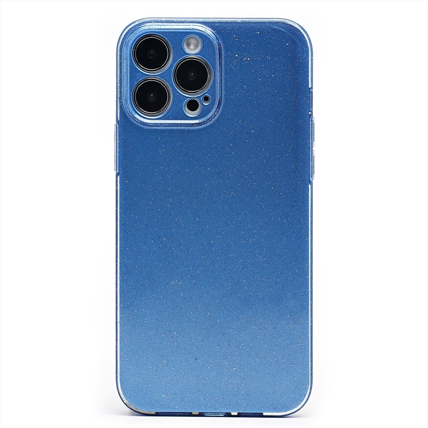 

Чехол для iPhone 13 Pro Max силиконовый с блестками 3 <голубой>
