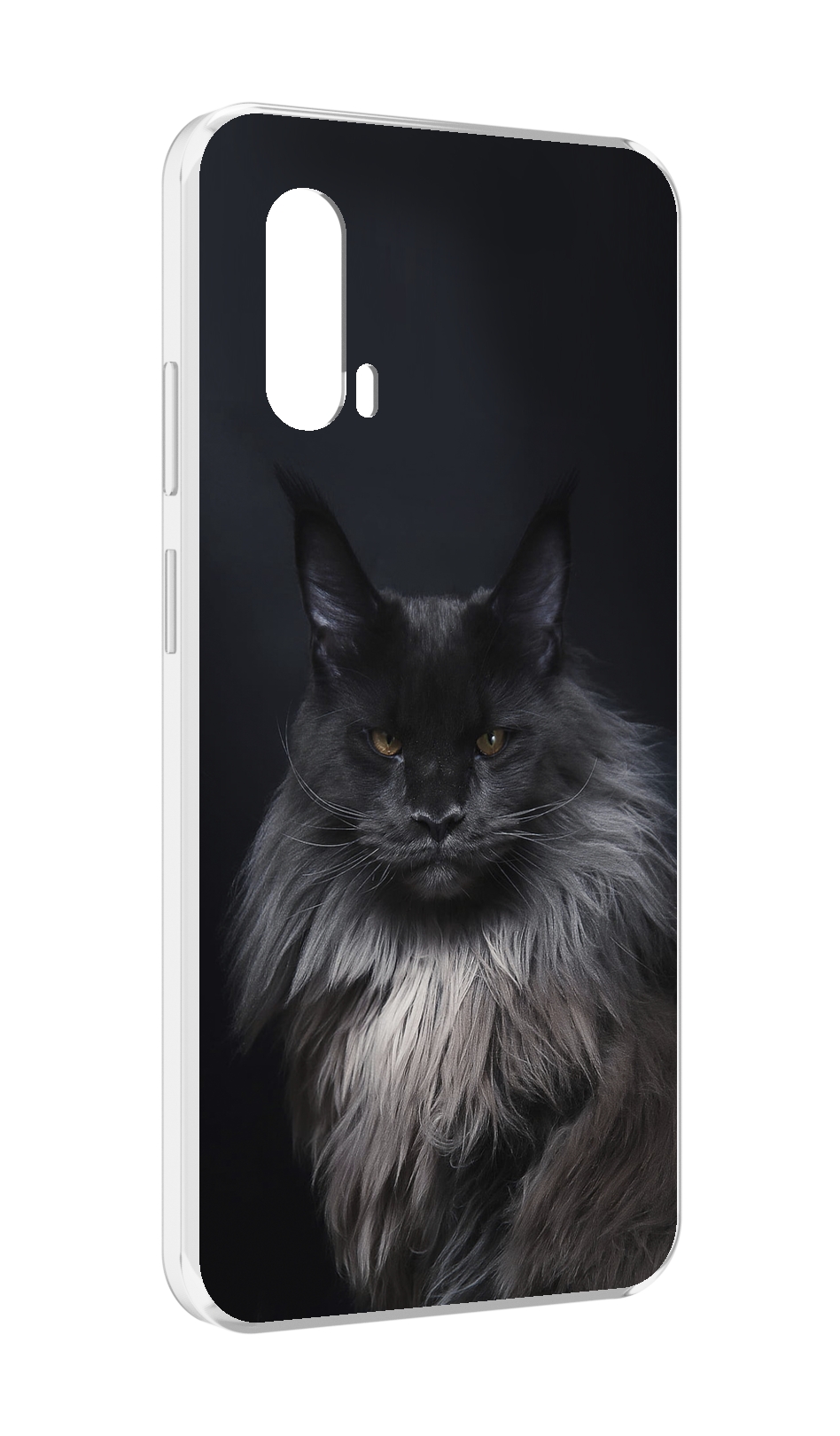 

Чехол MyPads кошка меин кун 2 для Blackview BV7100, Прозрачный, Tocco