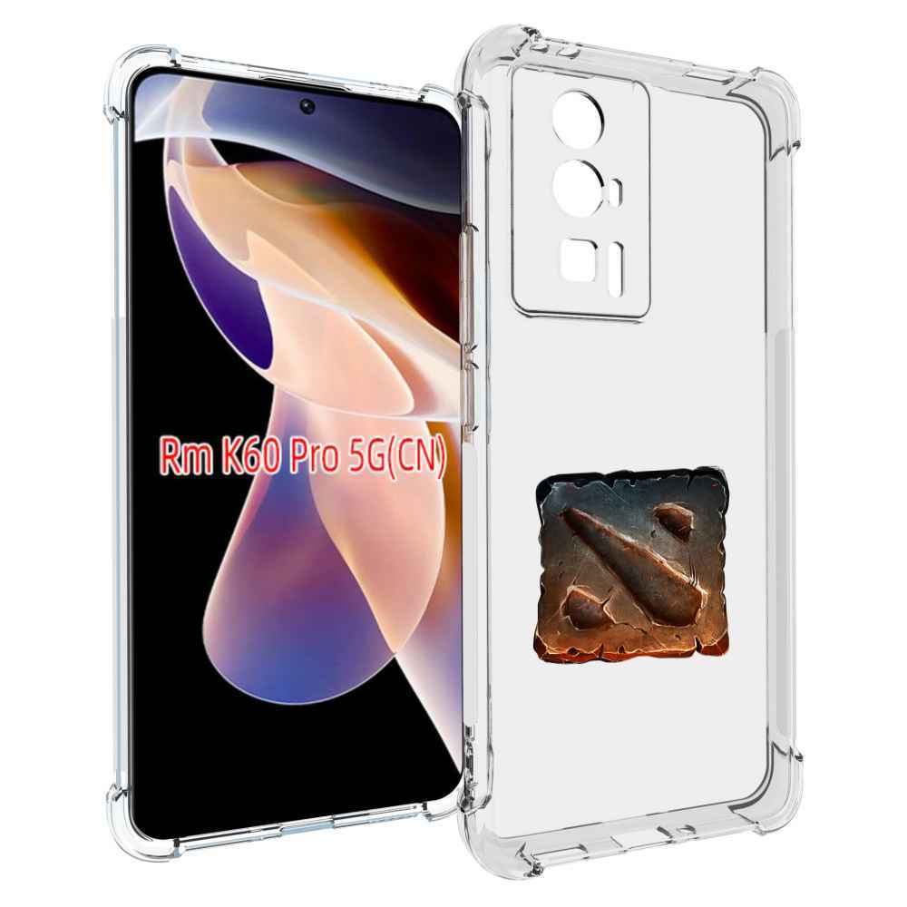 

Чехол MyPads dota 2 логотип 2 для Xiaomi Redmi K60 Pro, Прозрачный, Tocco