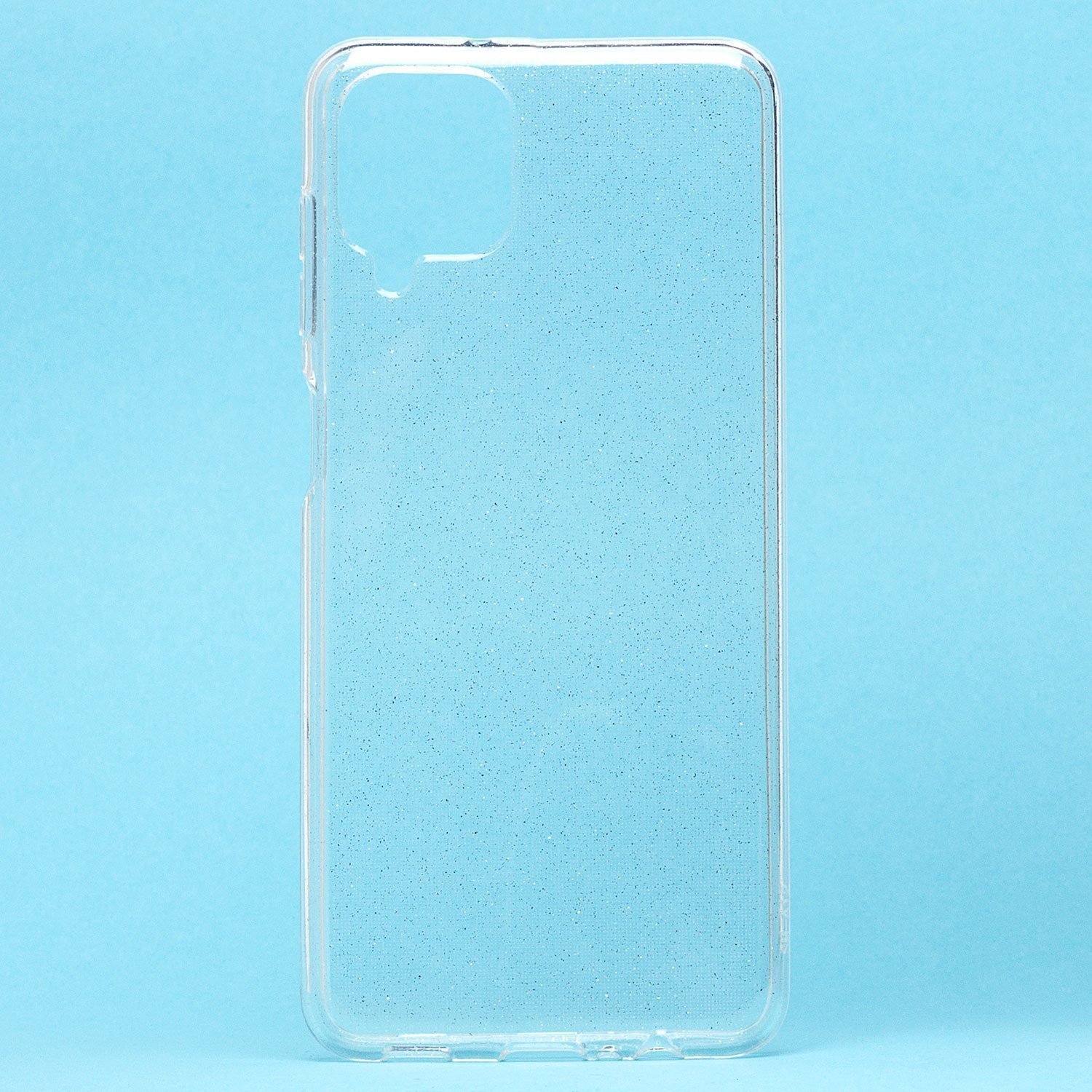 

Чехол для Samsung SM-A125F (Galaxy A12), A127F (Galaxy A12 Nacho) силиконовый с блестками, Прозрачный