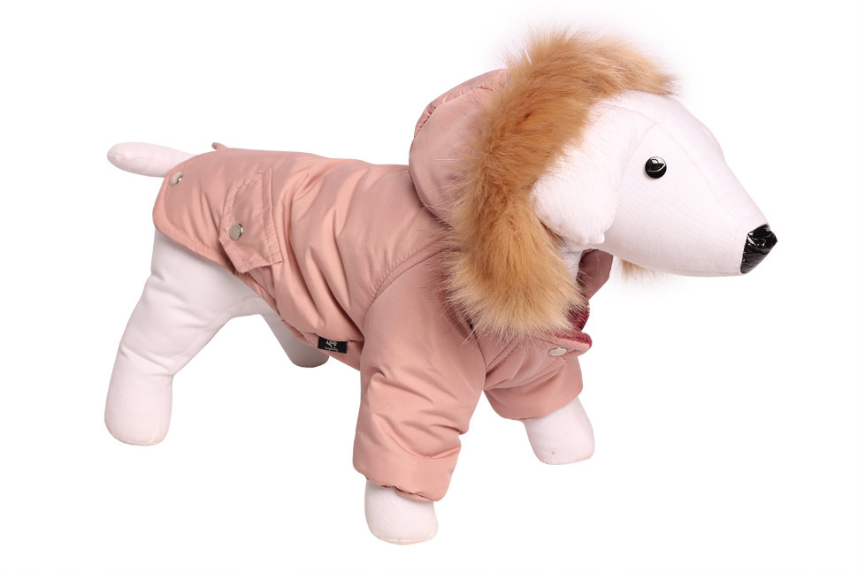 Куртка для собак Lion Winter LP067, унисекс, бежевый, L, длина спины 35 см