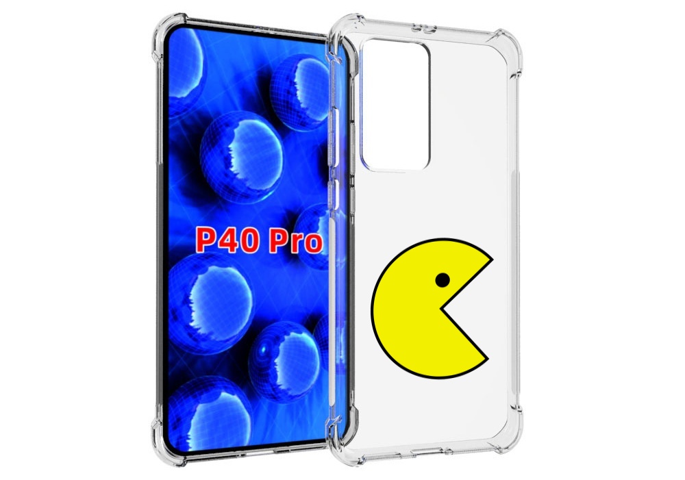 

Чехол MyPads pacman-пекмен для Huawei P40 Pro противоударный, Прозрачный, Tocco