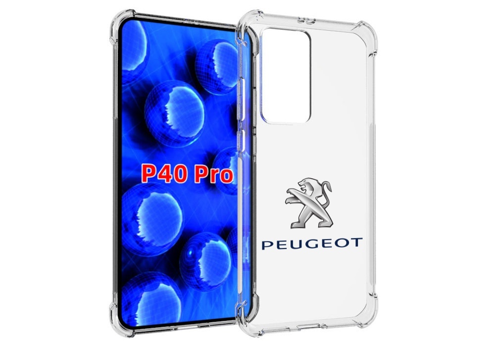 

Чехол MyPads peugeot-пежо-3 мужской для Huawei P40 Pro противоударный, Прозрачный, Tocco