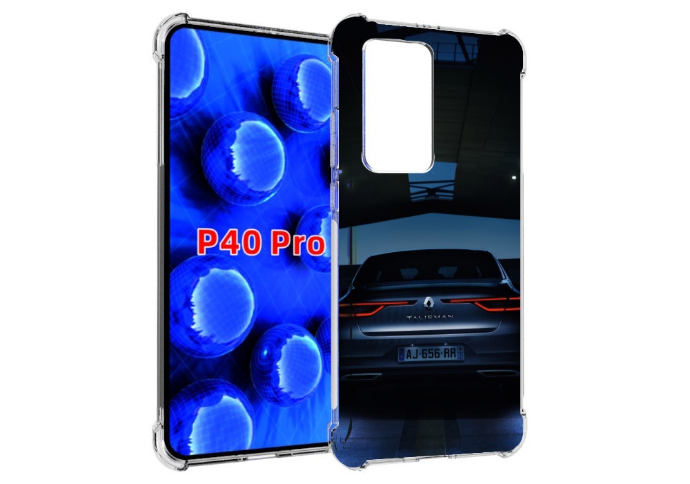 

Чехол MyPads renault рено 1 для Huawei P40 Pro противоударный, Прозрачный, Tocco