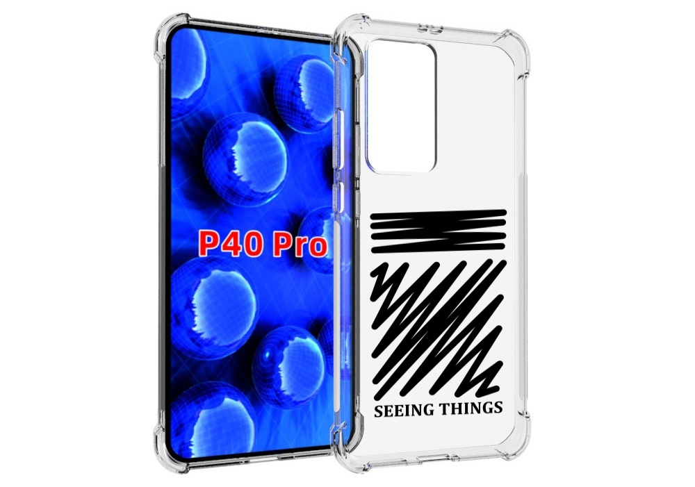 

Чехол MyPads seeing-things для Huawei P40 Pro противоударный, Прозрачный, Tocco