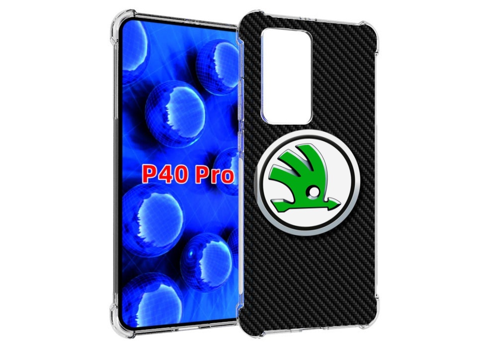 

Чехол MyPads skoda шкода 2 для Huawei P40 Pro противоударный, Прозрачный, Tocco