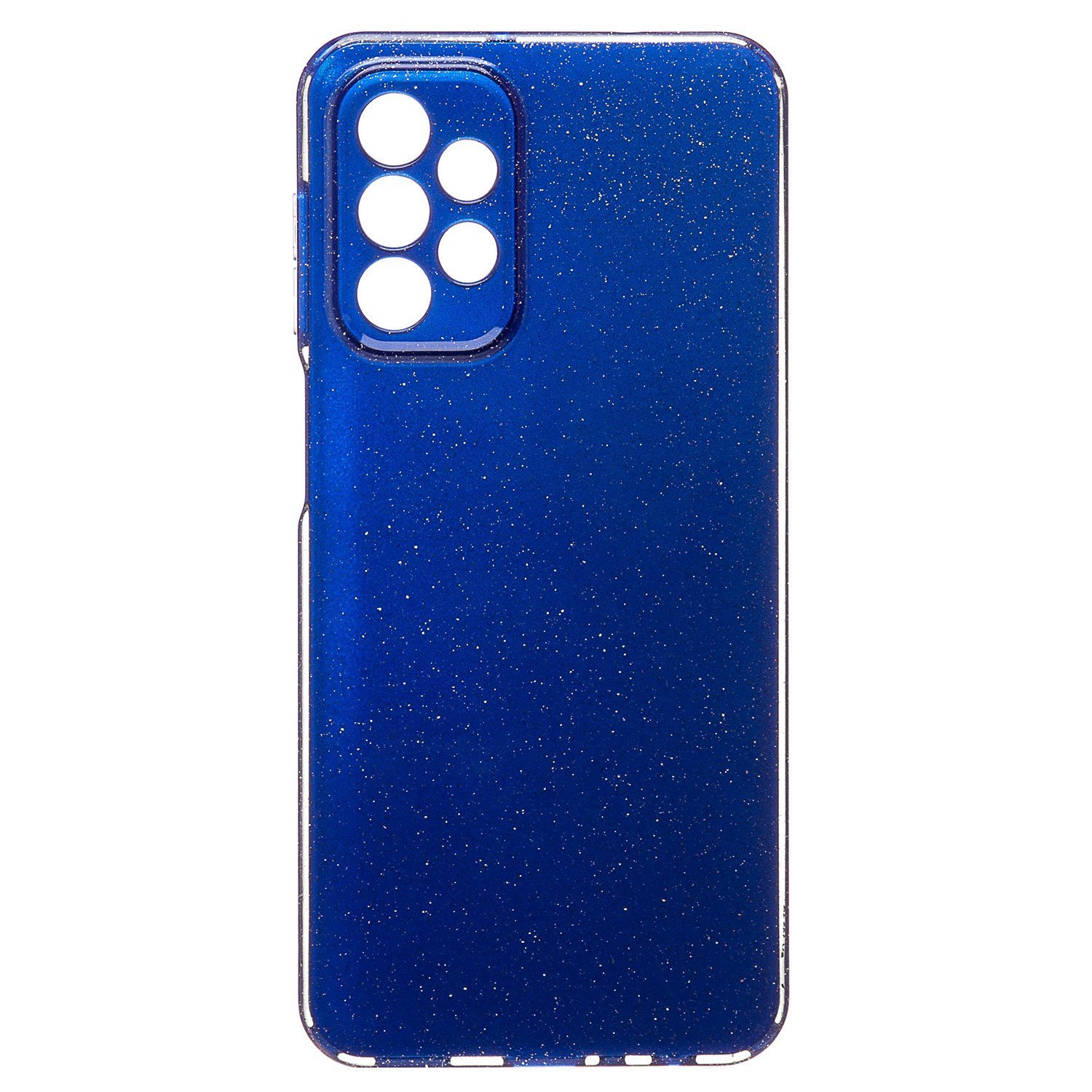 

Чехол для Samsung SM-A235F (Galaxy A23) силиконовый с блестками 3 <голубой>