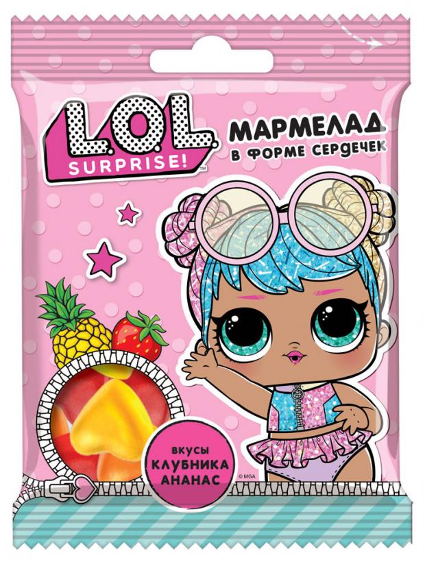 

Мармелад L.O.L. Surprise! жевательный клубника и ананас 65 г