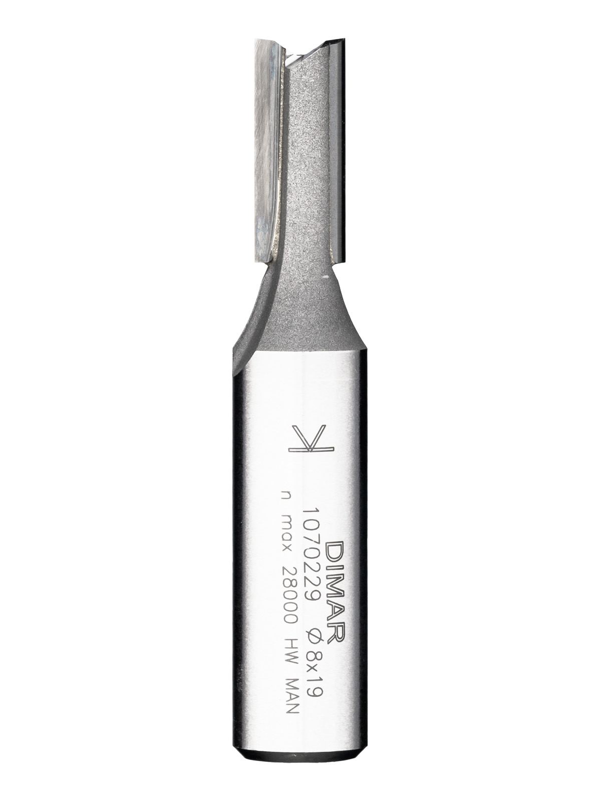 

Фреза DIMAR 1070229 пазовая D8x19 L63 Z2 хвостовик 12S,1 070 229, 1070229
