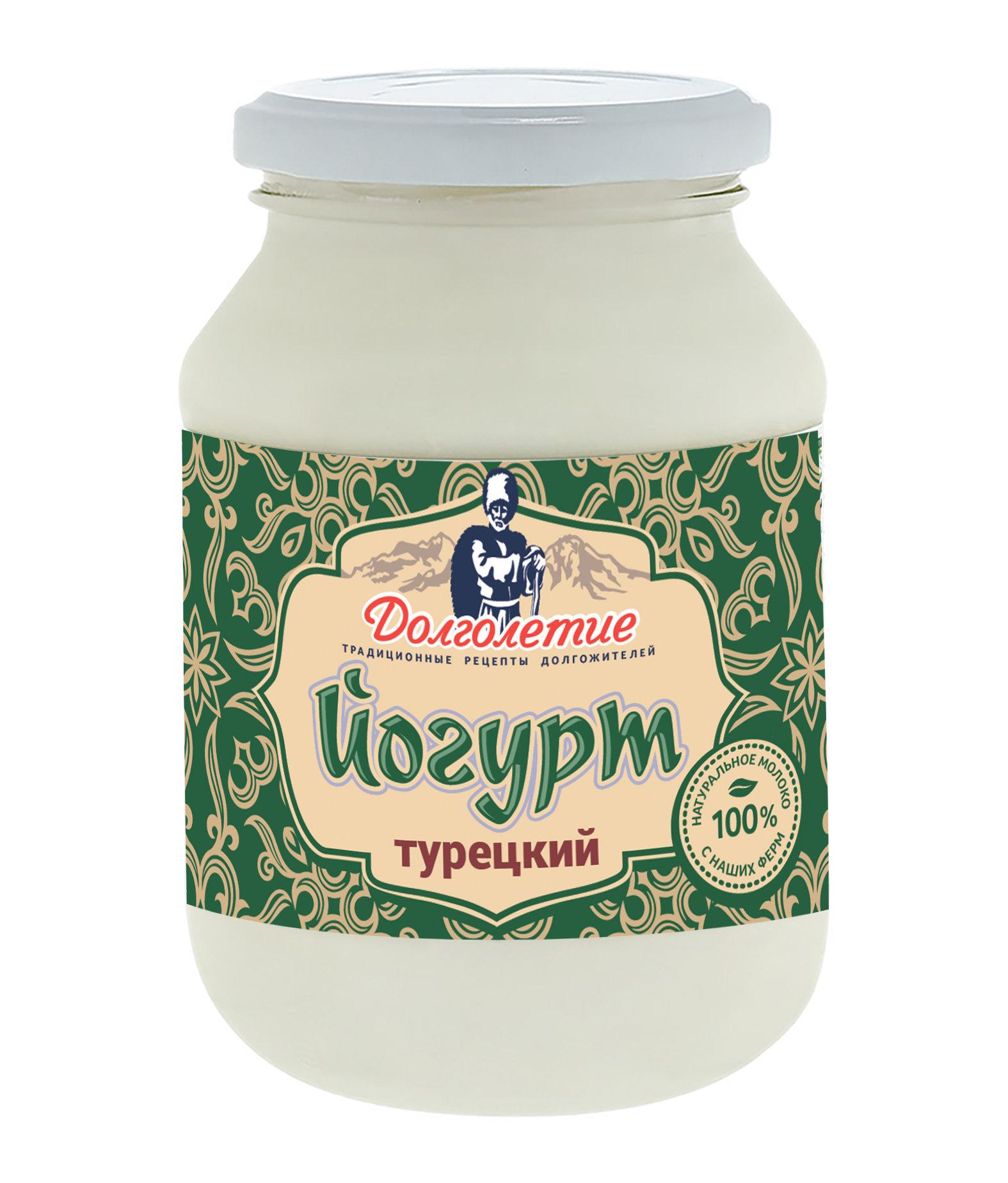 Йогурт Долголетие Турецкий натуральный 3,6 - 4,2% БЗМЖ 500 г