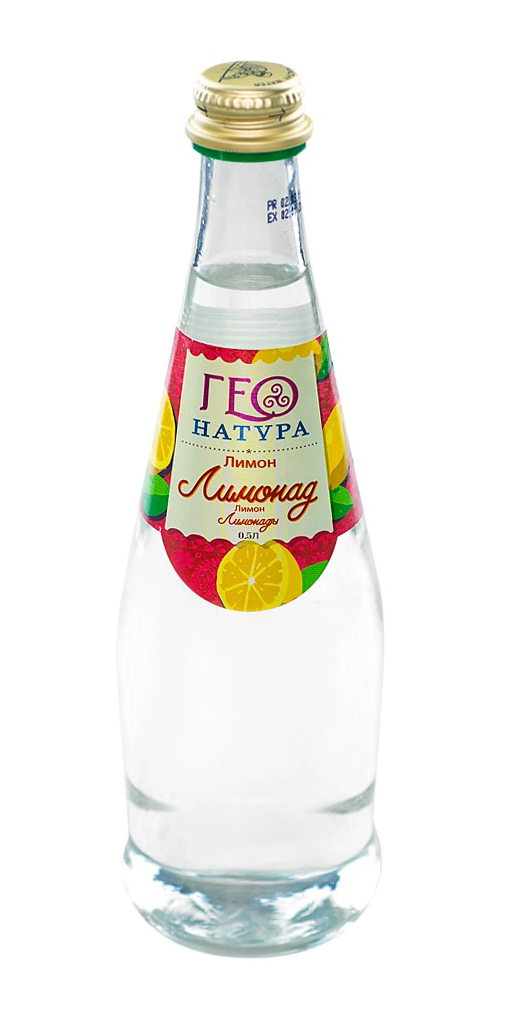 Газированный напиток Geo Natura лимон 0,5 л