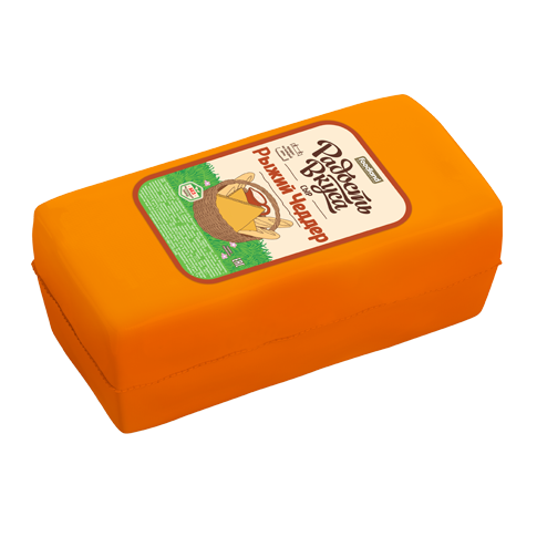 Сыр твердый Радость Вкуса Рыжий Чеддер 45%