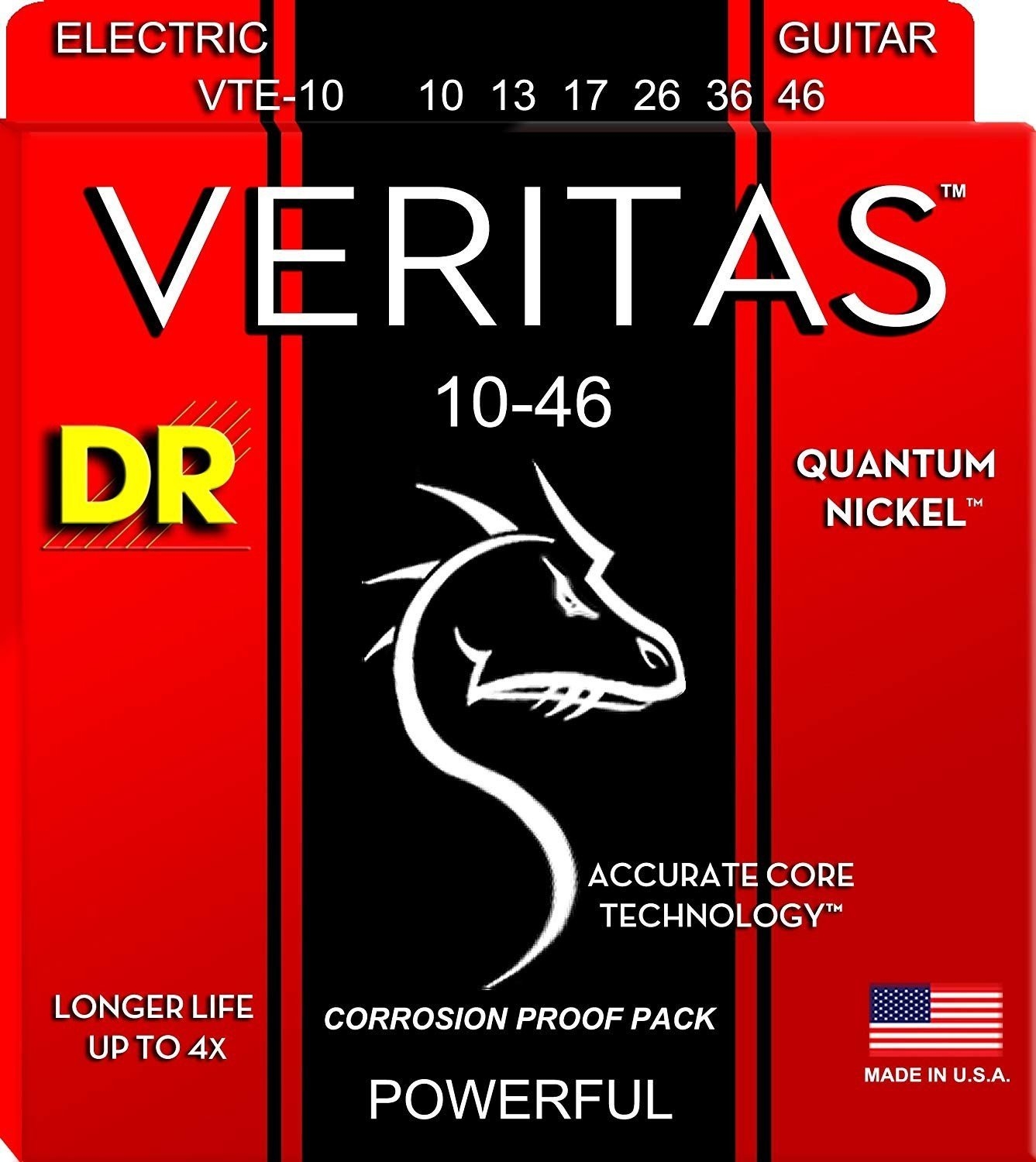 Струны для электрогитары DR VTE-10, DR Strings Струны ДР