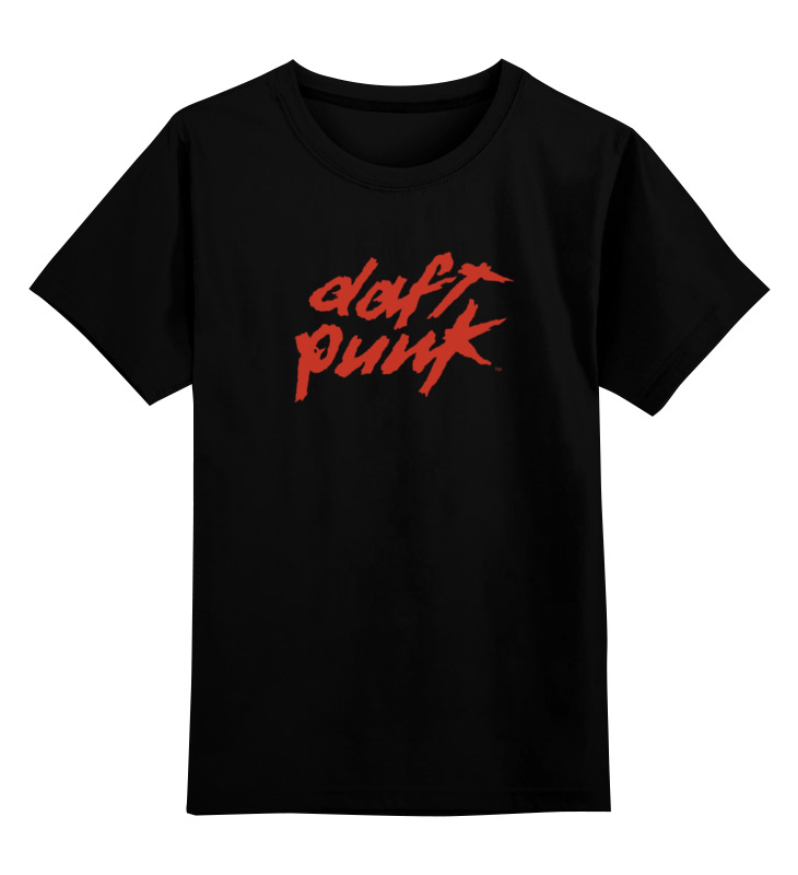 

Футболка детская Printio Daft punk logo цв. черный р. 128, Daft punk logo