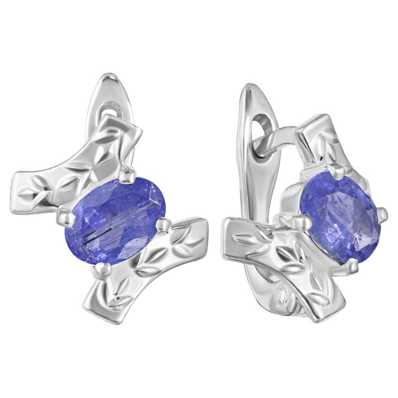 

Серьги из серебра с танзанитом LAZURIT-ONLINE 8124WR, 8124WR