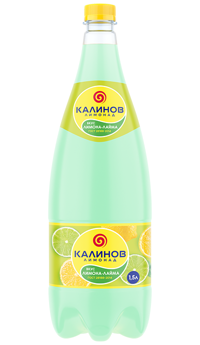 Газированный напиток Калинов вкус Лимон-лайм 1,5 л