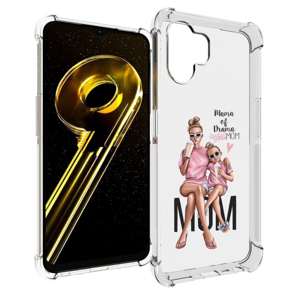 

Чехол бампер MyPads Мама-мечты женский для Realme 10 5G противоу..., Прозрачный, Tocco