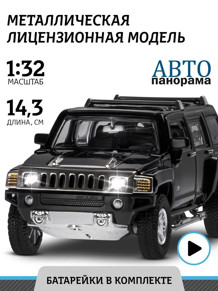 Модель машины инерционная Автопанорама 1:32 Hummer H3