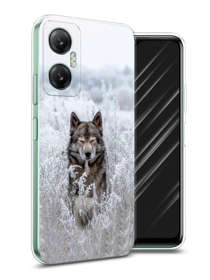 

Чехол Awog на Infinix HOT 20 5G "Волк в поле", Белый;черный, 3103250-1