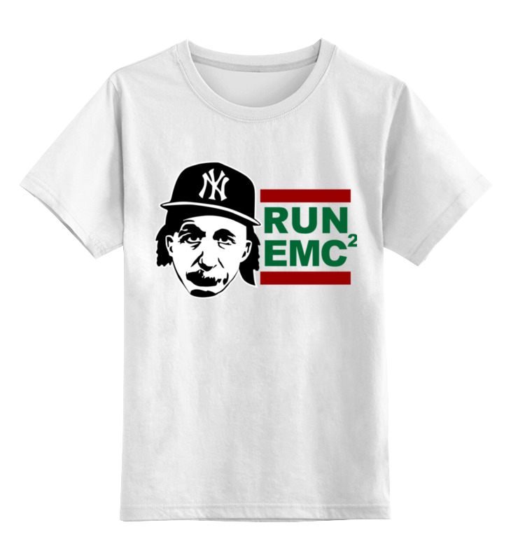 

Футболка детская Printio Run emc цв. белый р. 128, Run emc