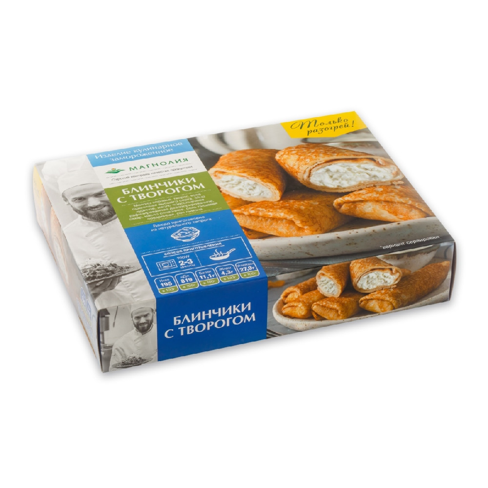 

Блинчики Магнолия с творогом замороженные 300 г