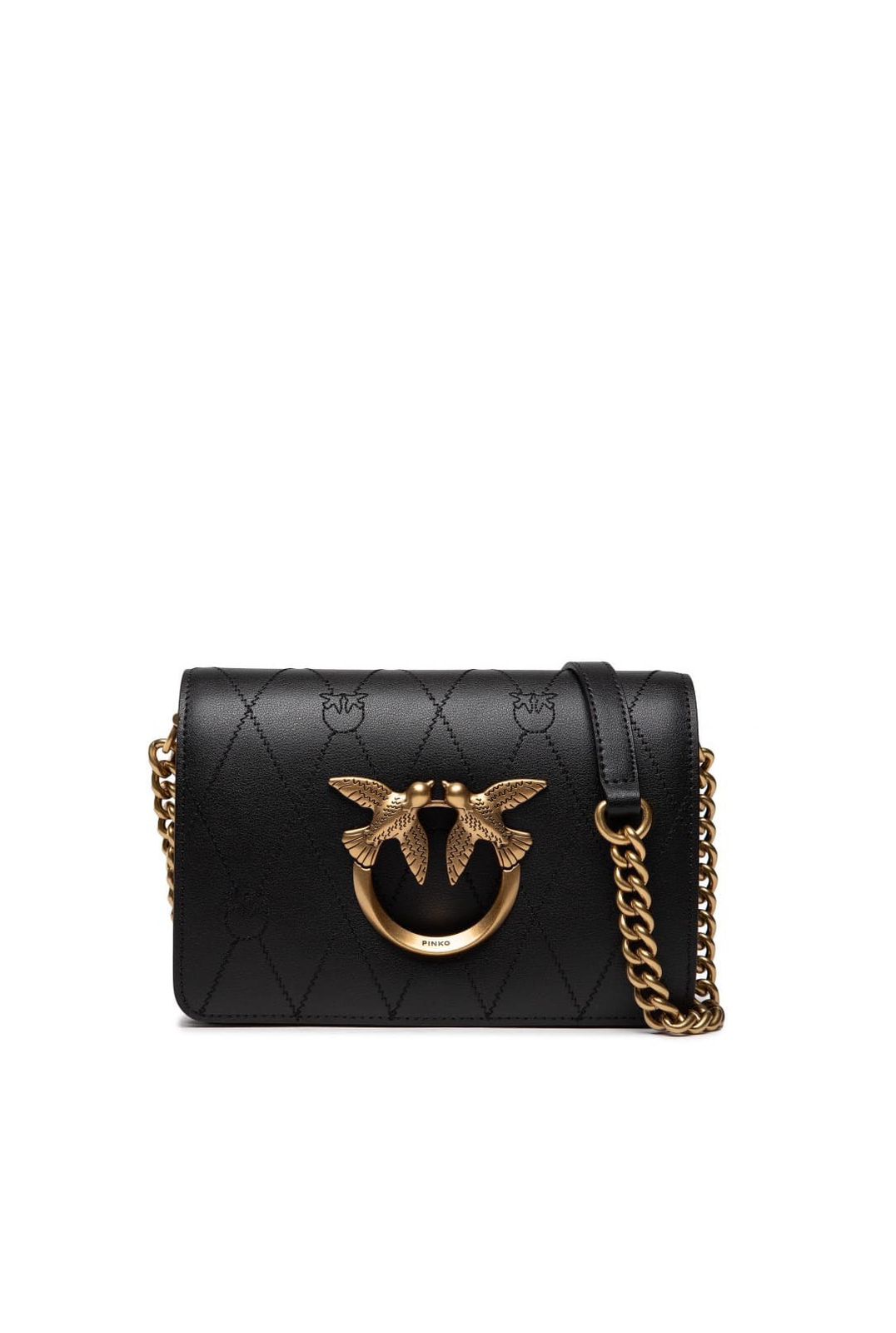 

Сумка кросс-боди женская Pinko MINI LOVE BAG CLICK WAVE LOGO, black, Черный, MINI LOVE BAG CLICK WAVE LOGO