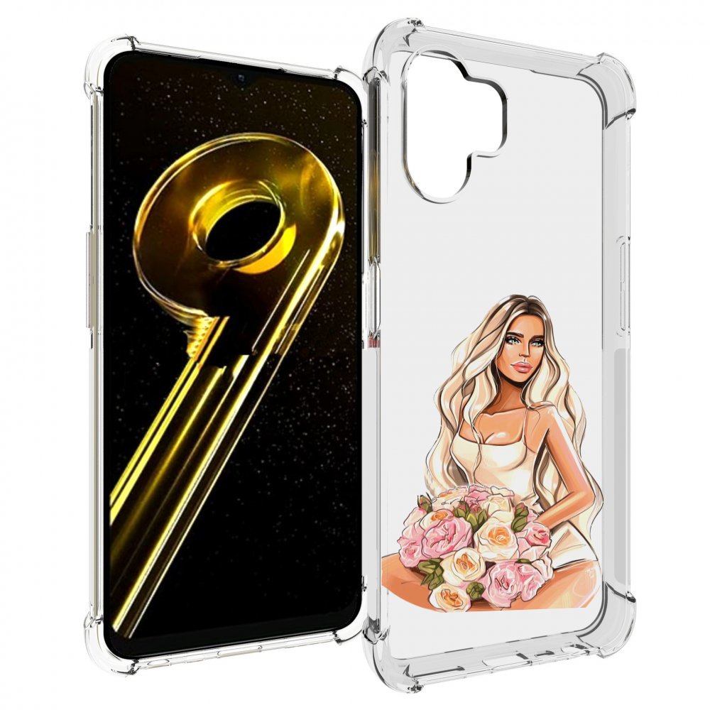 

Чехол бампер MyPads Нежная-девушка женский для Realme 10 5G прот..., Прозрачный, Tocco