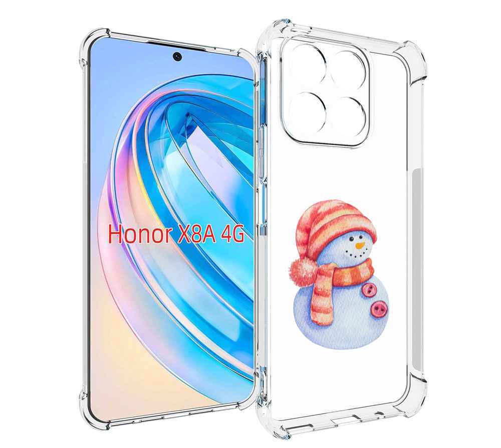 

Чехол MyPads Веселый снеговик для Honor X8a, Tocco