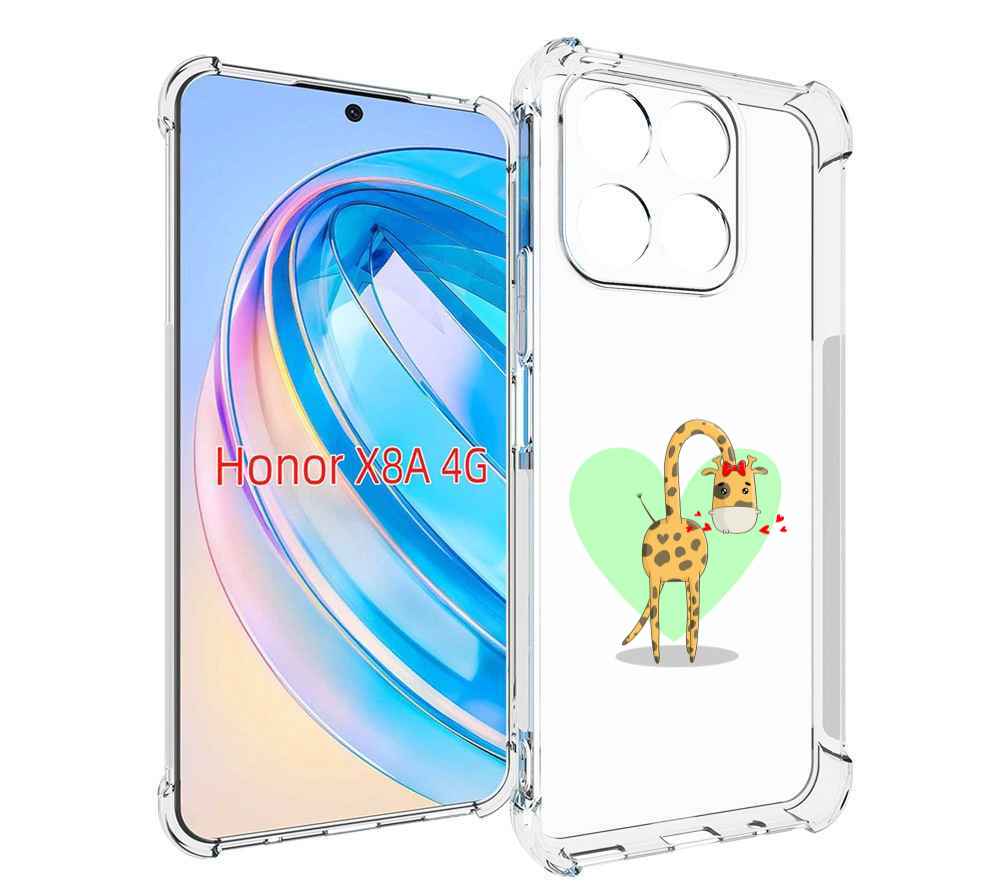 

Чехол MyPads Влюбленный жираф 14 февраля для Honor X8a, Tocco