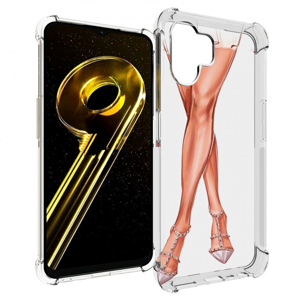 

Чехол бампер MyPads Ножки для Realme 10 5G противоударный, Прозрачный, Tocco