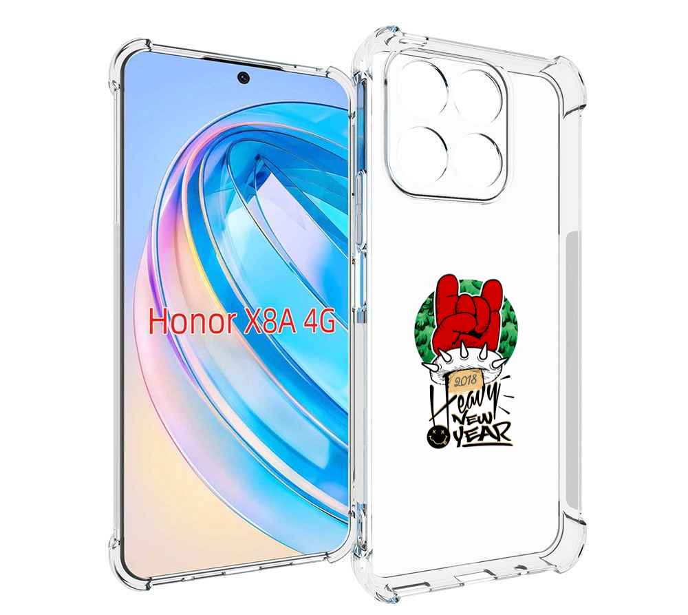 

Чехол MyPads Гангстер новый год для Honor X8a, Tocco