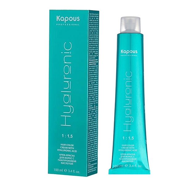 

Краска Kapous Hyaluronic acid 8.3 Светлый блондин золотистый с гиалуроновой кислотой 100мл