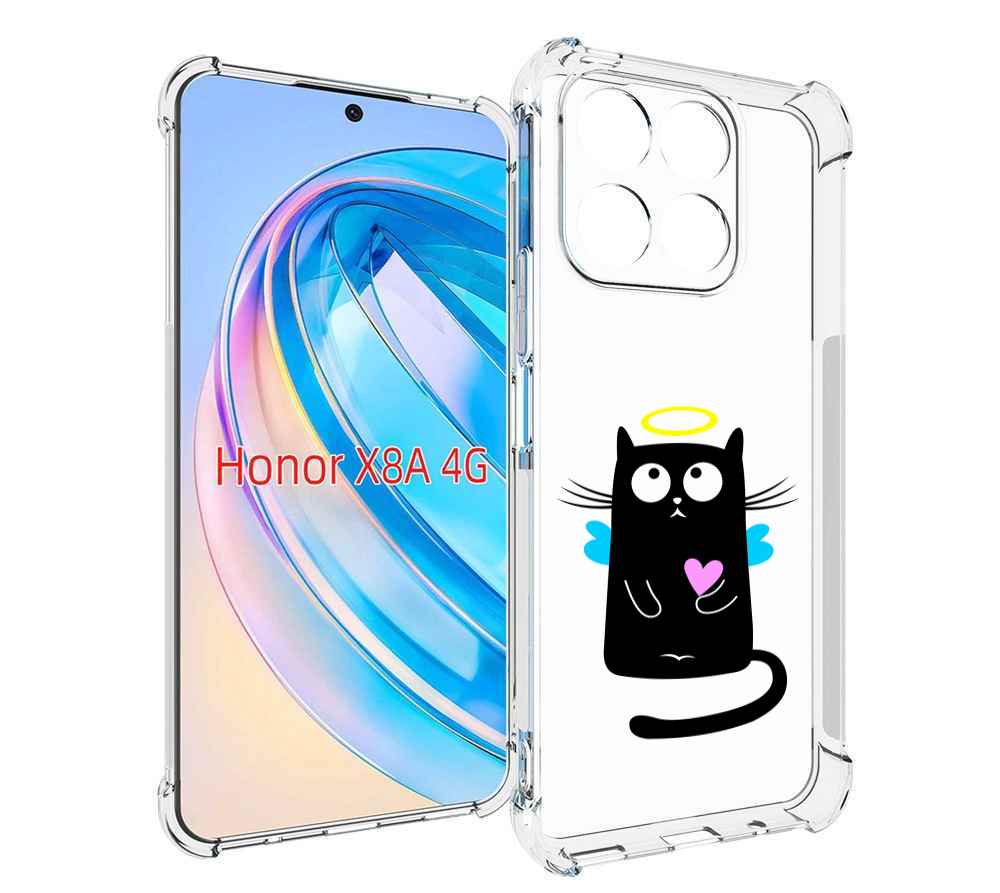 

Чехол MyPads Кот ангелок для Honor X8a, Tocco