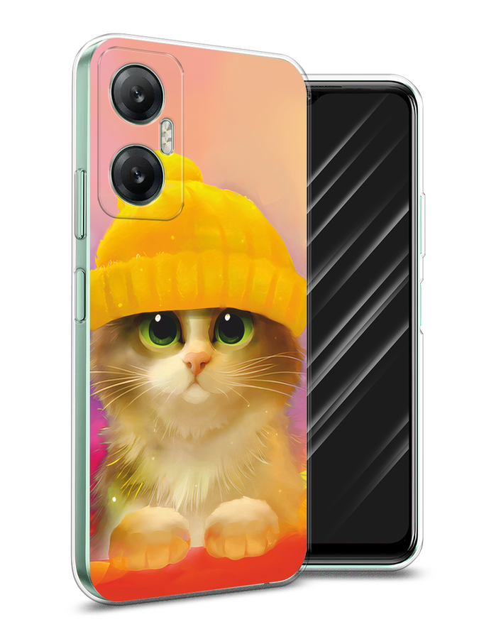 

Чехол Awog на Infinix HOT 20 5G "Котенок в желтой шапке", Желтый, 3103250-2