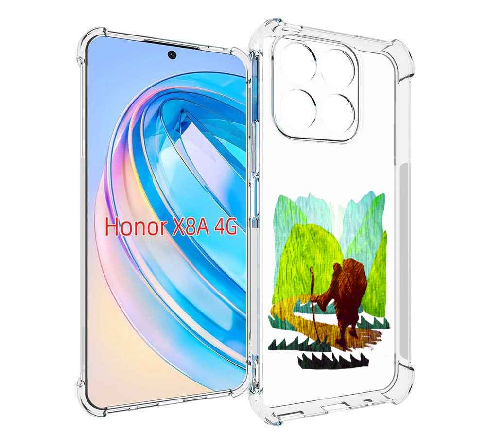 

Чехол MyPads Лесная тропа для Honor X8a, Tocco