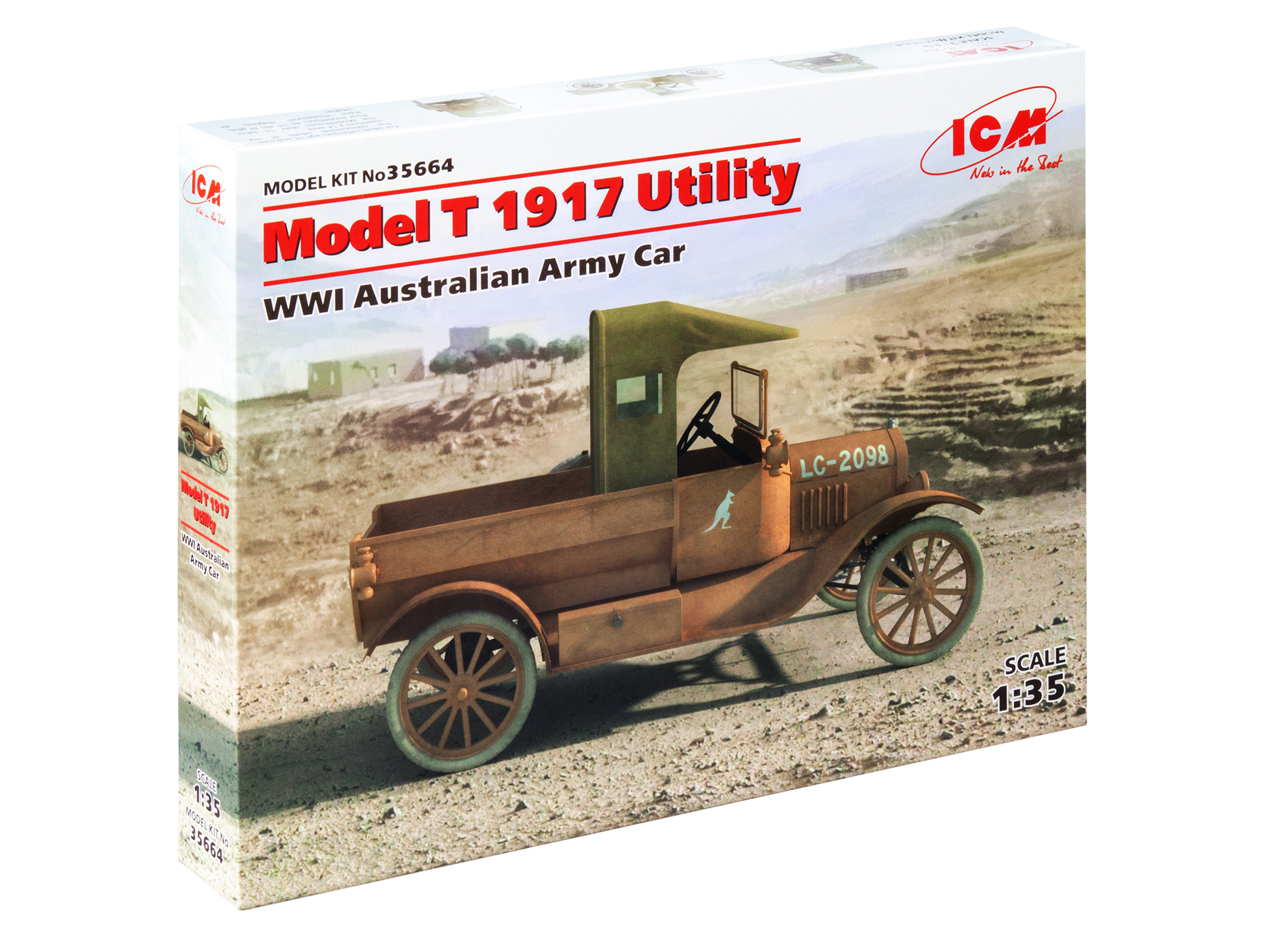 фото Сборная модель icm 1/35 model t 1917 utility, армейский автомобиль австралии і мв 35664