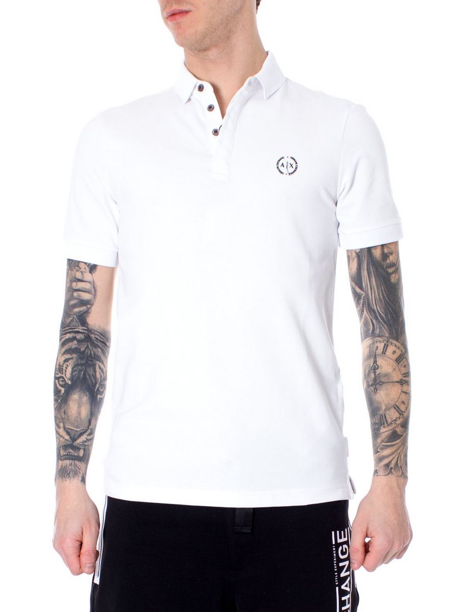

Футболка мужская Armani Exchange ARC22P00T белая L, Белый, ARC22P00T