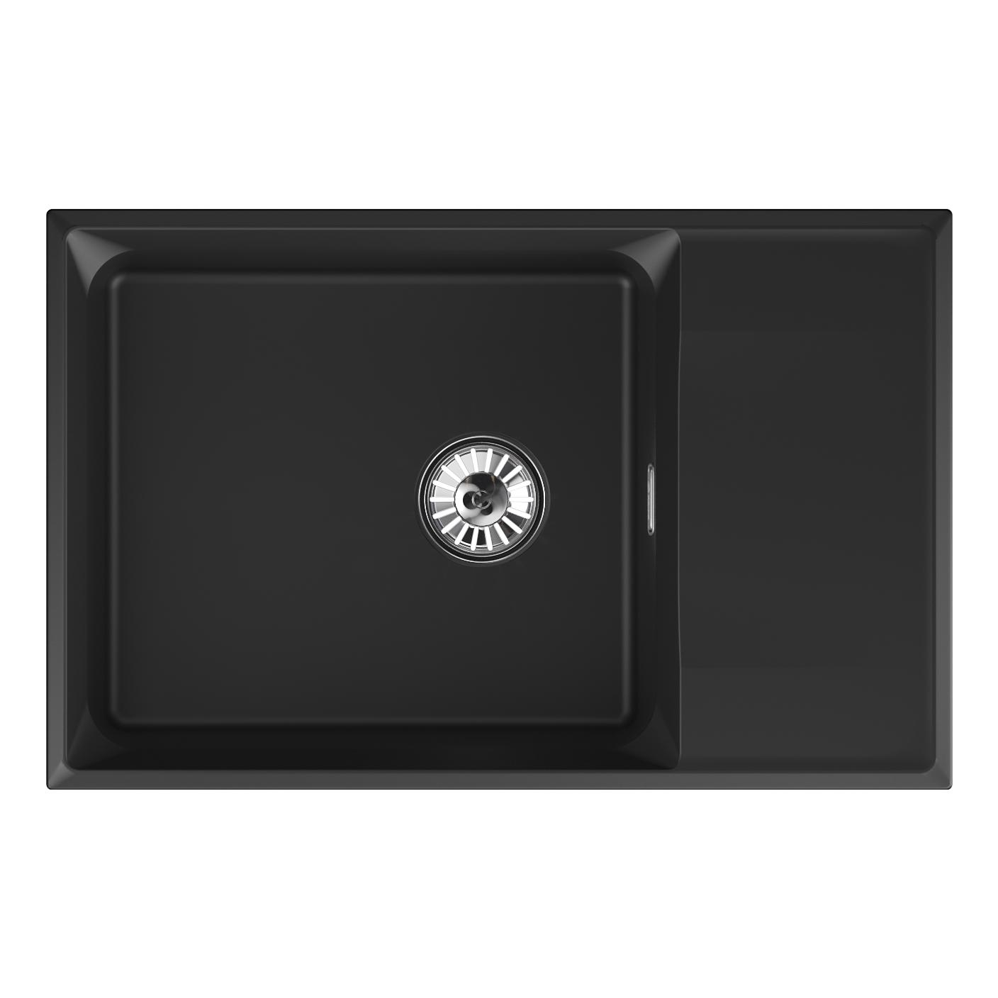 

Мойка кухонная Point Этна 78 черный PN3012B, Этна 78