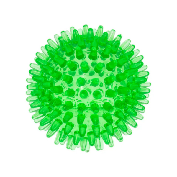 Игрушка для собак ZooOne Мяч массажный прозрачный зеленый 8 см
